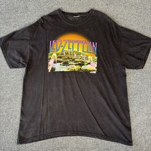 Vintage Led Zeppelin Shirt Mens XL Black Houses of the Holy Band Rock 2003 00s